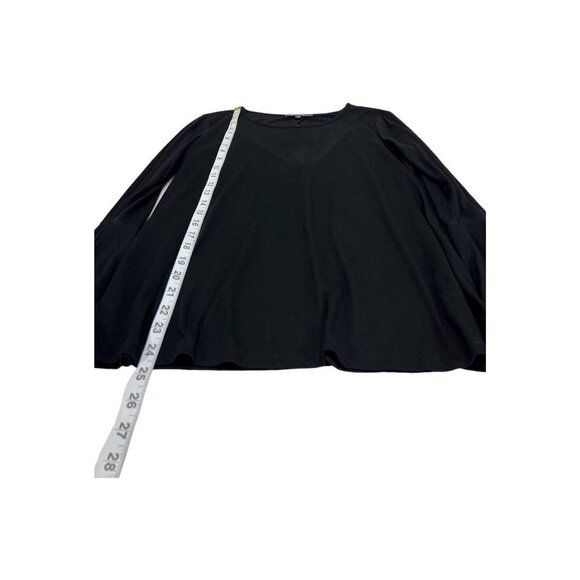 Lulus Womens S Bell Sleeve Top Black Open Tie Back Light Weight‎ Crew Neck - Picture 5 of 9